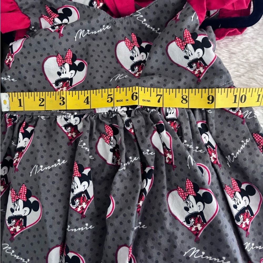 Minnie Mouse Grey & Red Ruffle Dress - Picture 3 of 4